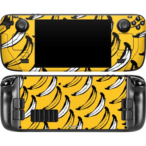 Bouffants and Broken Hearts Bananas Steam Deck Handheld Gaming Computer OLED Skin