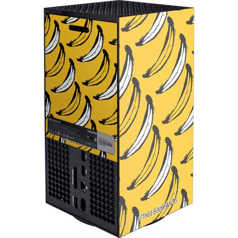 Bouffants and Broken Hearts Bananas XBox Series X Digital Edition Console Skin