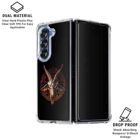 Alchemy Baphomet Zisurrû Galaxy Z Fold6 Clear Case