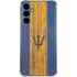 Barbados Flag Dark Wood Galaxy A55 5G Clear Case