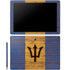 Barbados Flag Dark Wood Galaxy Book 12in Skin
