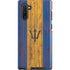 Barbados Flag Dark Wood Galaxy Cases