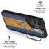 Barbados Flag Dark Wood Galaxy S24 FE Kickstand Case