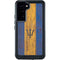 Barbados Flag Dark Wood Galaxy S24 Plus Waterproof Case