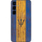 Barbados Flag Dark Wood Galaxy S25 Skin