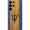 Barbados Flag Dark Wood Galaxy S25 Ultra Skin