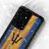 Barbados Flag Dark Wood Galaxy S24 Ultra Waterproof Case