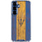 Barbados Flag Dark Wood Galaxy S25 Clear Case