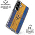 Barbados Flag Dark Wood Galaxy S26 Clear Case
