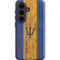 Barbados Flag Dark Wood Galaxy S26 Impact Case