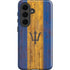 Barbados Flag Dark Wood Galaxy S26 Plus Impact Case