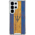 Barbados Flag Dark Wood Galaxy S26 Ultra Clear Case