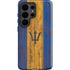 Barbados Flag Dark Wood Galaxy S26 Ultra Impact Case