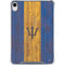 Barbados Flag Dark Wood iPad 11th Gen (2025) Clear Case