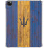Barbados Flag Dark Wood iPad Pro 11in (2024) Clear Case
