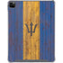 Barbados Flag Dark Wood iPad Cases
