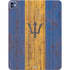 Barbados Flag Dark Wood iPad Pro 13in M4 (2024) Skin