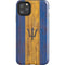 Barbados Flag Dark Wood iPhone Cases