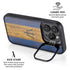 Barbados Flag Dark Wood iPhone 13 Pro Max Kickstand Case