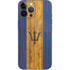Barbados Flag Dark Wood iPhone 15 Pro Max Skin