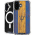 Barbados Flag Dark Wood iPhone 16 Plus MagSafe Case