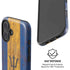 Barbados Flag Dark Wood iPhone 16 Plus Magsafe Impact Case