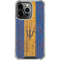 Barbados Flag Dark Wood iPhone 16 Pro Clear Case