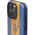 Barbados Flag Dark Wood iPhone 16 Pro Impact Case