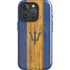 Barbados Flag Dark Wood iPhone 16 Pro Max Magsafe Impact Case