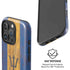 Barbados Flag Dark Wood iPhone 16 Pro Max Magsafe Impact Case