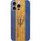 Barbados Flag Dark Wood iPhone 16 Pro Max Skin