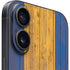 Barbados Flag Dark Wood iPhone 16 Skin