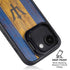 Barbados Flag Dark Wood iPhone 16e Kickstand Case