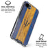 Barbados Flag Dark Wood iPhone 16e Clear Case