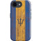Barbados Flag Dark Wood iPhone 16e Impact Case
