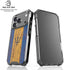 Barbados Flag Dark Wood iPhone 18 Pro Clear Case
