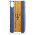 Barbados Flag Dark Wood iPhone XS Clear Case