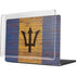 Barbados Flag Dark Wood MacBook Pro 14in (2021-24) Case plus Skin