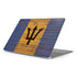 Barbados Flag Dark Wood Apple MacBook Pro 16-inch Skin