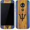 Barbados Flag Dark Wood Moto E5 Play Skin