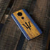 Barbados Flag Dark Wood Moto E5 Plus Skin