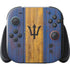 Barbados Flag Dark Wood Nintendo Switch 2 (2025) with Joy-Con Skin