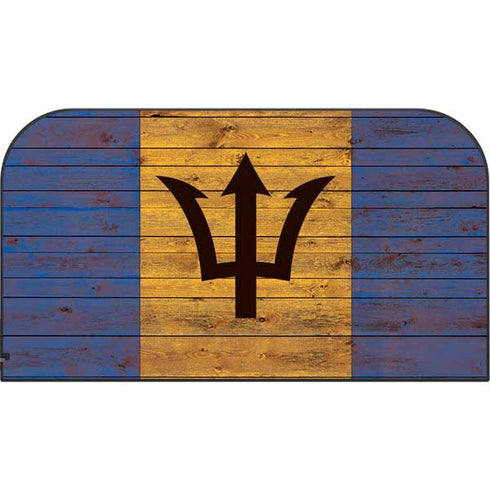 Barbados Flag Dark Wood Nintendo Switch 2 (2025) with Joy-Con Skin