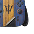 Barbados Flag Dark Wood Nintendo Switch 2 (2025) Joy-Con Controller Skin