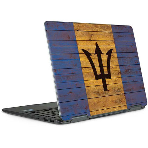 Barbados Flag Dark Wood Notebook 9 Pro 13in (2017) Skin