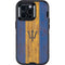 Barbados Flag Dark Wood Otterbox Defender iPhone Skin