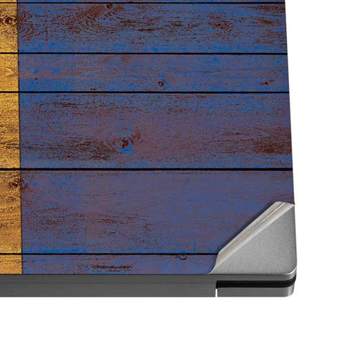 Barbados Flag Dark Wood Dell XPS Skin