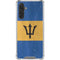 Barbados Flag Distressed Galaxy A17 Clear Case