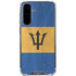 Barbados Flag Distressed Galaxy A36 5G Clear Case