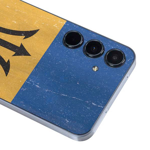 Barbados Flag Distressed Galaxy A36 5G Skin
